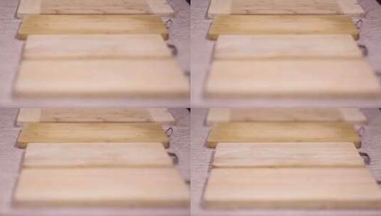 菜板案板竹制木质不同材质高清在线视频素材下载