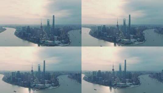 上海清晨日出高清在线视频素材下载