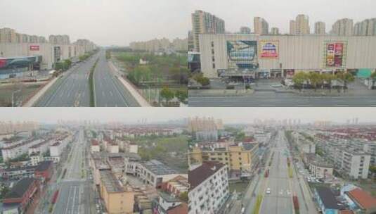 上海疫情三林路封闭管理居家隔离4K航拍高清在线视频素材下载