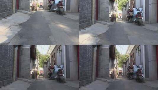 移动镜头北京胡同高清在线视频素材下载