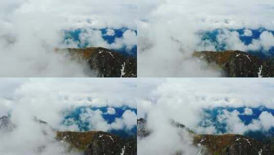 云雾缭绕的天山高清在线视频素材下载