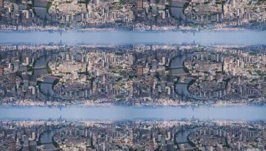 广州城市盗梦空间镜像空镜视频高清在线视频素材下载