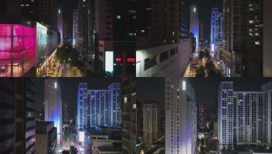 繁华深圳CBD夜景高清在线视频素材下载