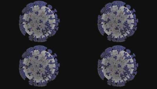 冠状病毒微观3D动态效果高清在线视频素材下载