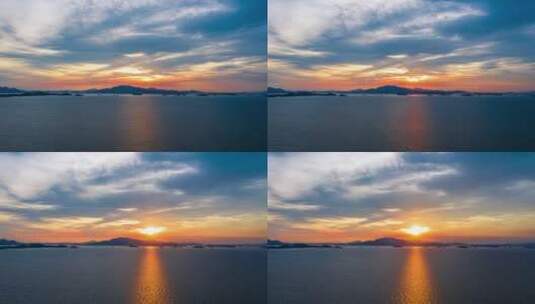 广东惠州桑洲岛海边日落延时摄影高清在线视频素材下载