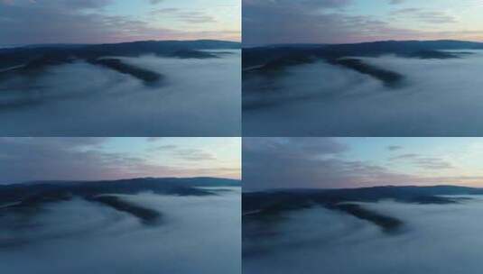 内蒙古大兴安岭森林、云海、云雾高清在线视频素材下载