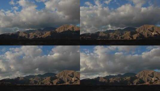山峰与云延时大自然高清在线视频素材下载