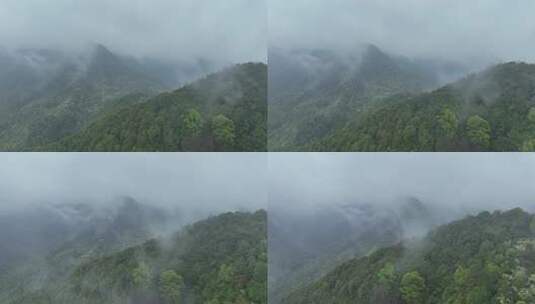 烟雨云雾缥缈的大山高清在线视频素材下载