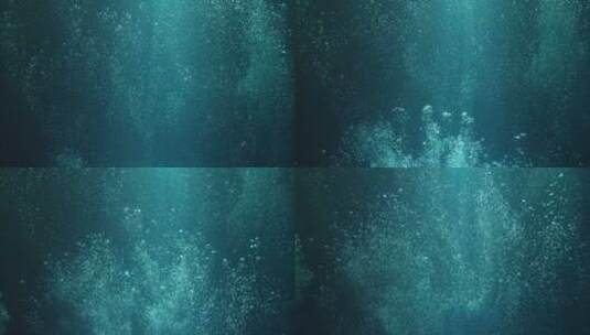 水中气泡海中气泡清澈的海水高清在线视频素材下载