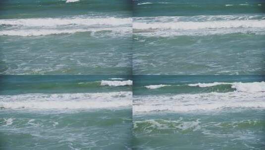 大海海水海浪花特写升格慢镜头高清在线视频素材下载