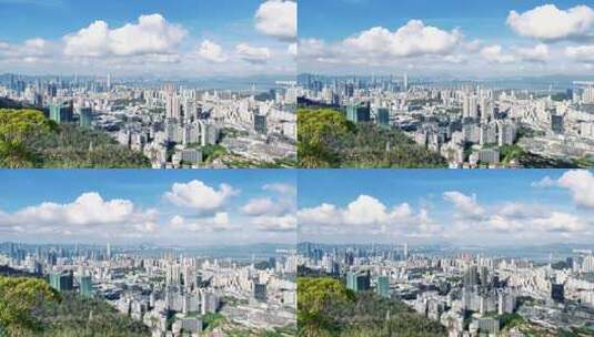 深圳南山城市楼群风景延时高清在线视频素材下载