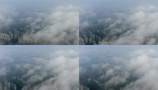 地标建筑上空的云世界陆高清在线视频素材下载