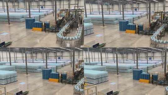 济南普利思饮用水生产车间，瓶装水生产线高清在线视频素材下载