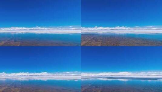 哈拉湖 祁连山峰 团结峰高清在线视频素材下载