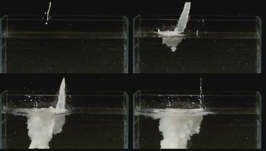 芬腾高速机1000fps之牛奶高清在线视频素材下载
