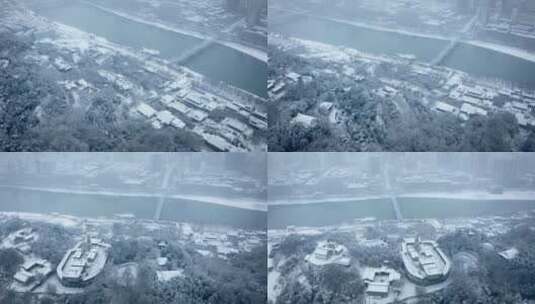 兰州雪景高清在线视频素材下载