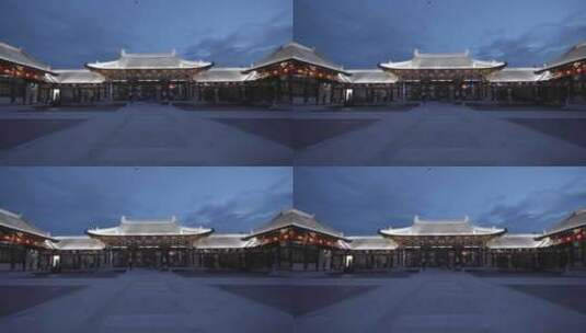 杭州南宋德寿宫博物馆夜景高清在线视频素材下载