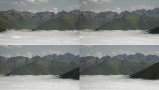 云上的落基山峰高清在线视频素材下载