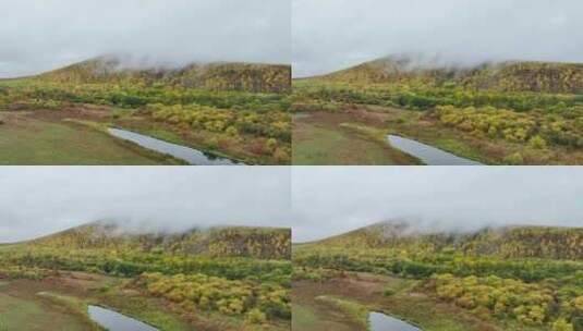 内蒙古兴安盟地区大兴安岭秋季云海景观高清在线视频素材下载