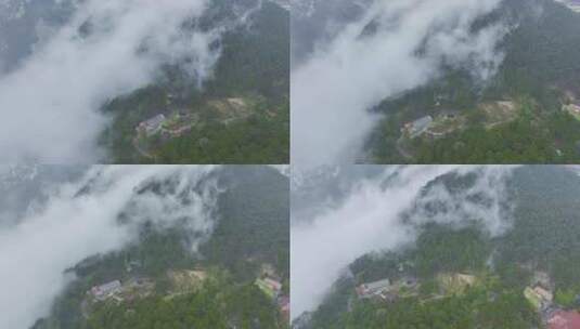 江西九江庐山地质公园深秋风光高清在线视频素材下载