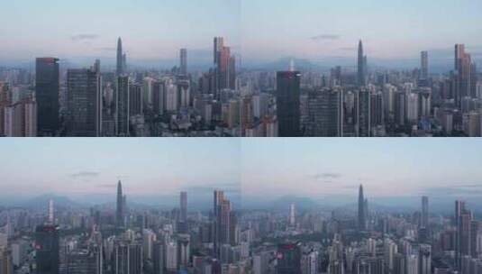 航拍深圳高楼城市建筑京基一百大厦高清在线视频素材下载