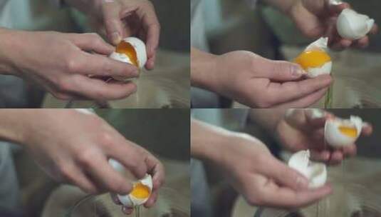 磕鸡蛋打鸡蛋高清在线视频素材下载