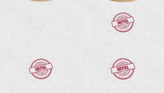 尼泊尔橡胶邮票高清在线视频素材下载