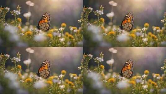 森林里的蝴蝶高清在线视频素材下载