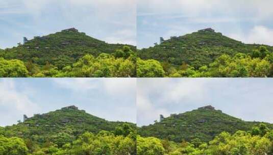 海南三亚森林公园鸟巢酒店高清在线视频素材下载