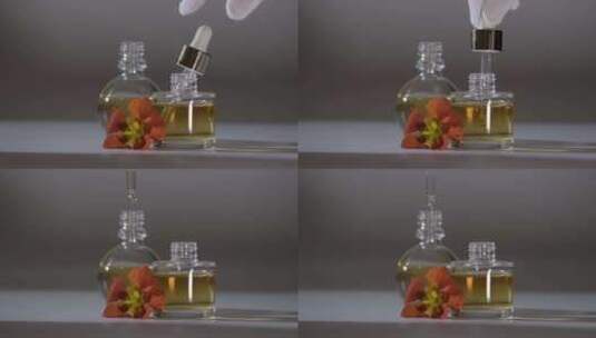 植物萃取精华液创意镜头高清在线视频素材下载