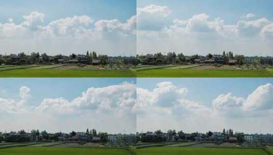 蓝天白云天空天气晴朗延时摄影高清在线视频素材下载