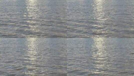 阳光水面海面阳光波光粼粼湖面俯拍特写波纹高清在线视频素材下载