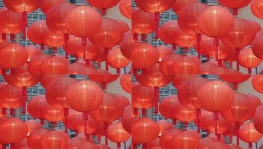 中秋节晚上的中国传统灯笼高清在线视频素材下载