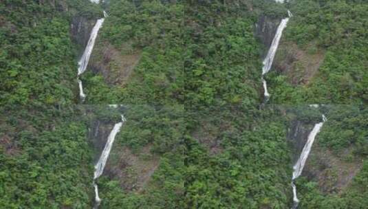 广东“东莞第一瀑”黄茅田瀑布雨后水量充沛高清在线视频素材下载