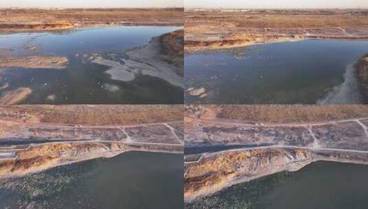 航拍鸟类栖息地 航拍鸟 湿地 航拍湿地高清在线视频素材下载