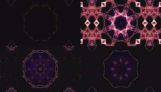 51 4K唯美红色光斑万花筒背景高清在线视频素材下载