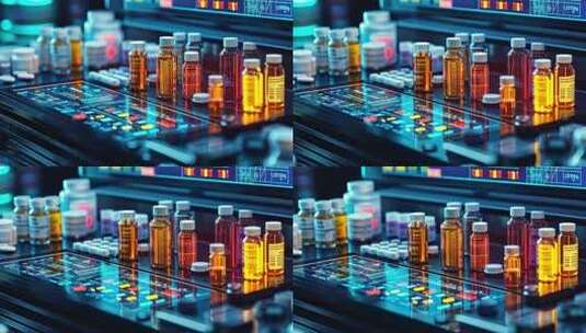 实验室药品与电子设备高清在线视频素材下载