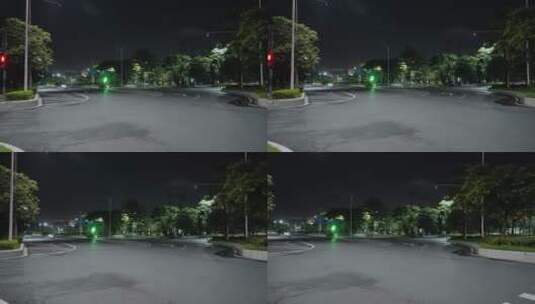 广州清晨街景高清在线视频素材下载