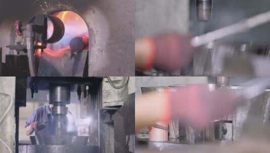 工业机械企业宣传冶炼煅烧高清在线视频素材下载