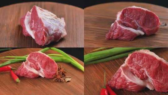 生鲜新鲜牛肉展示合集高清在线视频素材下载