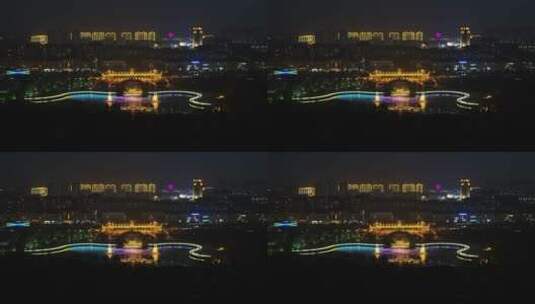 航拍莱阳城市空镜高清在线视频素材下载
