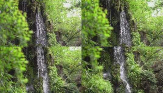 小型人工假山瀑布1080p 120fps高清在线视频素材下载