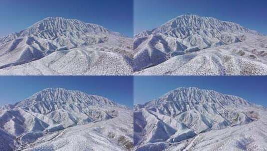 冬季高山牧区雪景高清在线视频素材下载