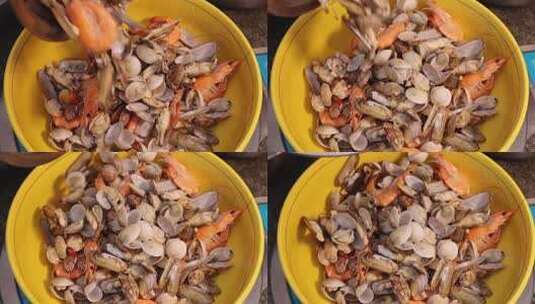 海鲜海螺高清在线视频素材下载