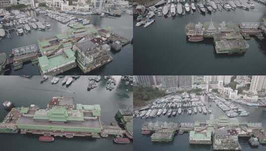4k 香港珍宝海鲜舫 食神拍摄地高清在线视频素材下载