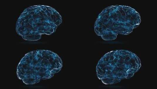 AI大脑神经科技高清在线视频素材下载