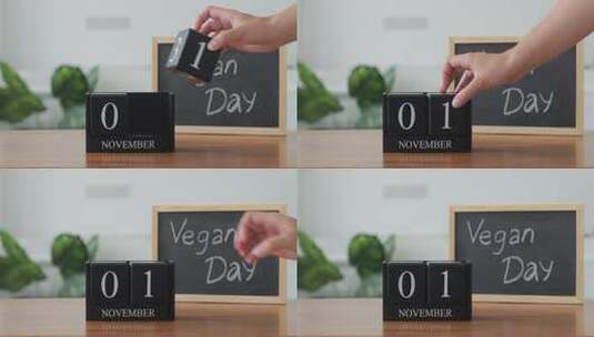 世界素食日（11月1日）高清在线视频素材下载