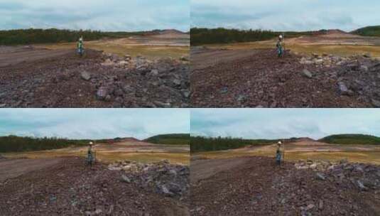 测量师建筑地盘高清在线视频素材下载