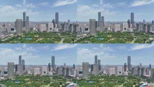 大连航拍 城市高清在线视频素材下载