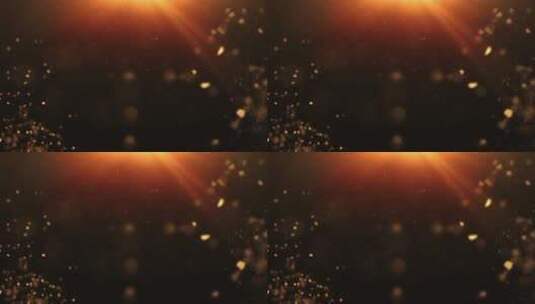 金色光斑粒子飞舞背景高清在线视频素材下载